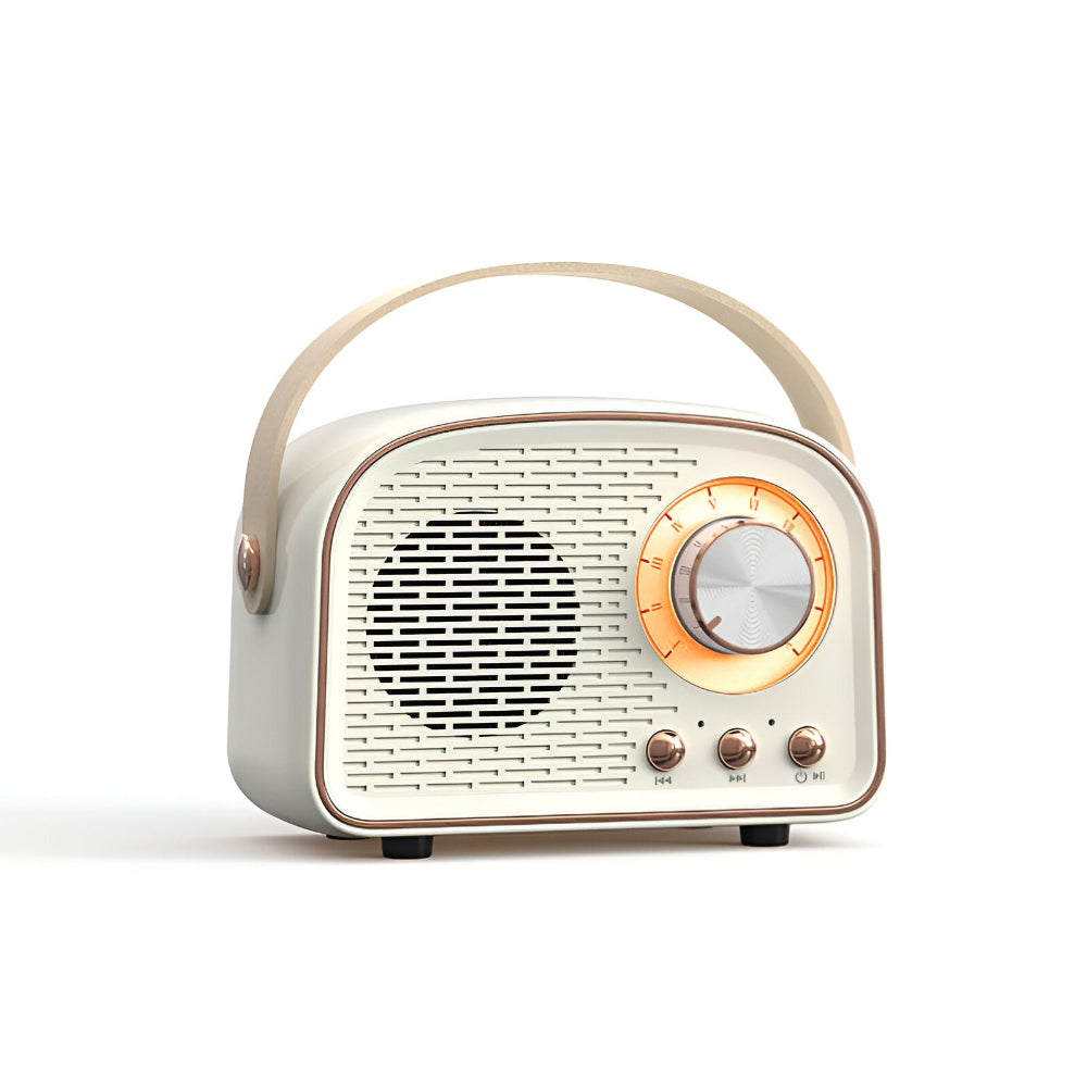 Classic Retro Bluetooth Speaker – Stylish Wireless Sound System with Vintage Radio Design