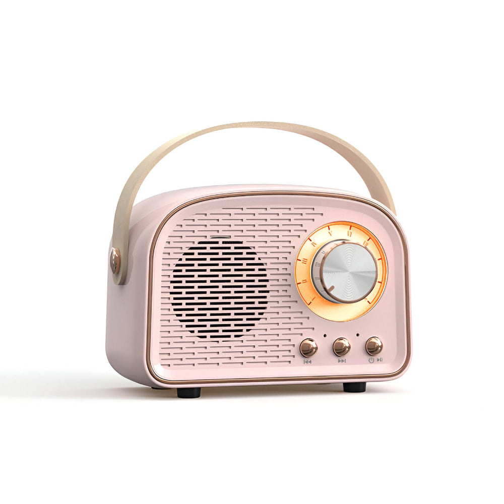 Classic Retro Bluetooth Speaker – Stylish Wireless Sound System with Vintage Radio Design