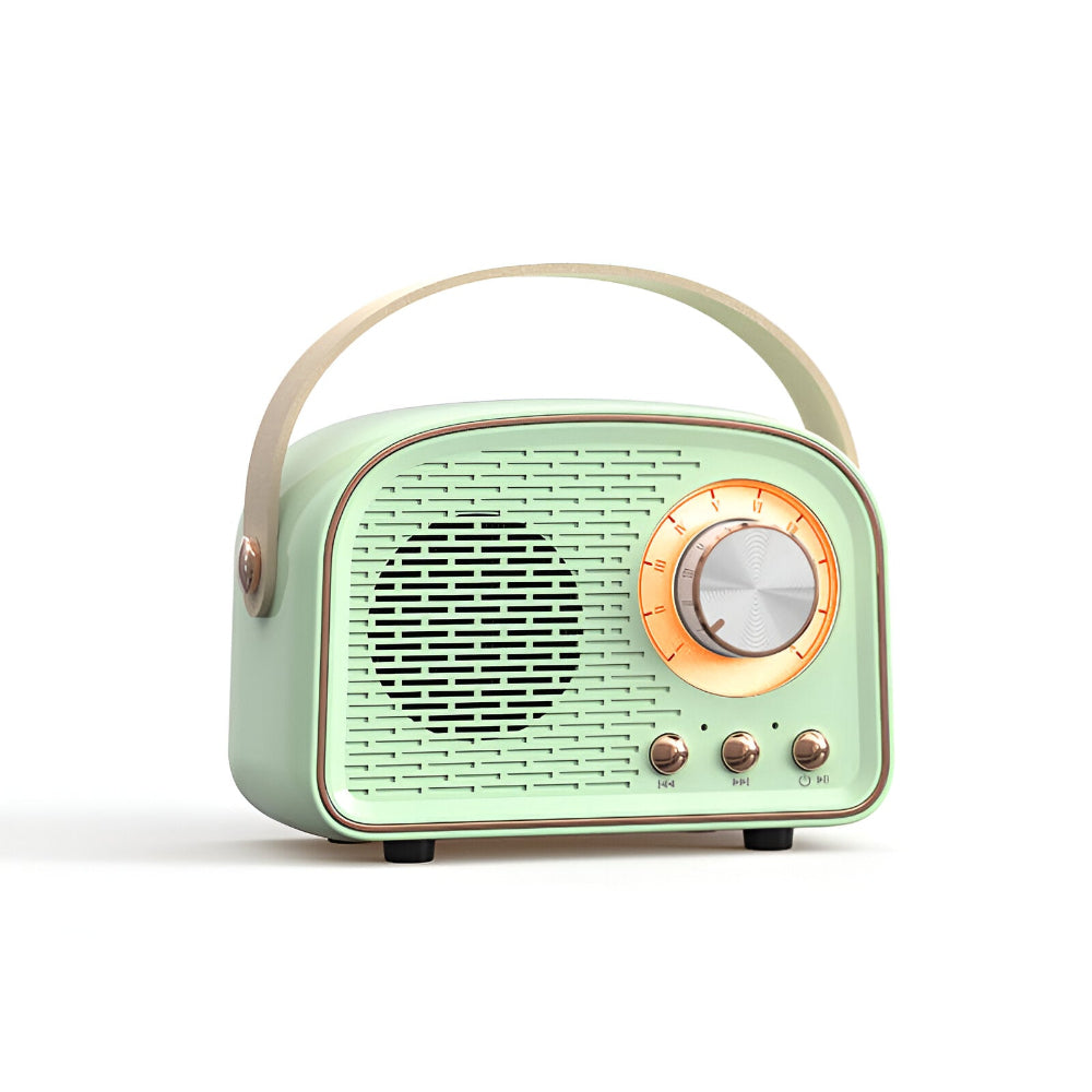 Classic Retro Bluetooth Speaker – Stylish Wireless Sound System with Vintage Radio Design