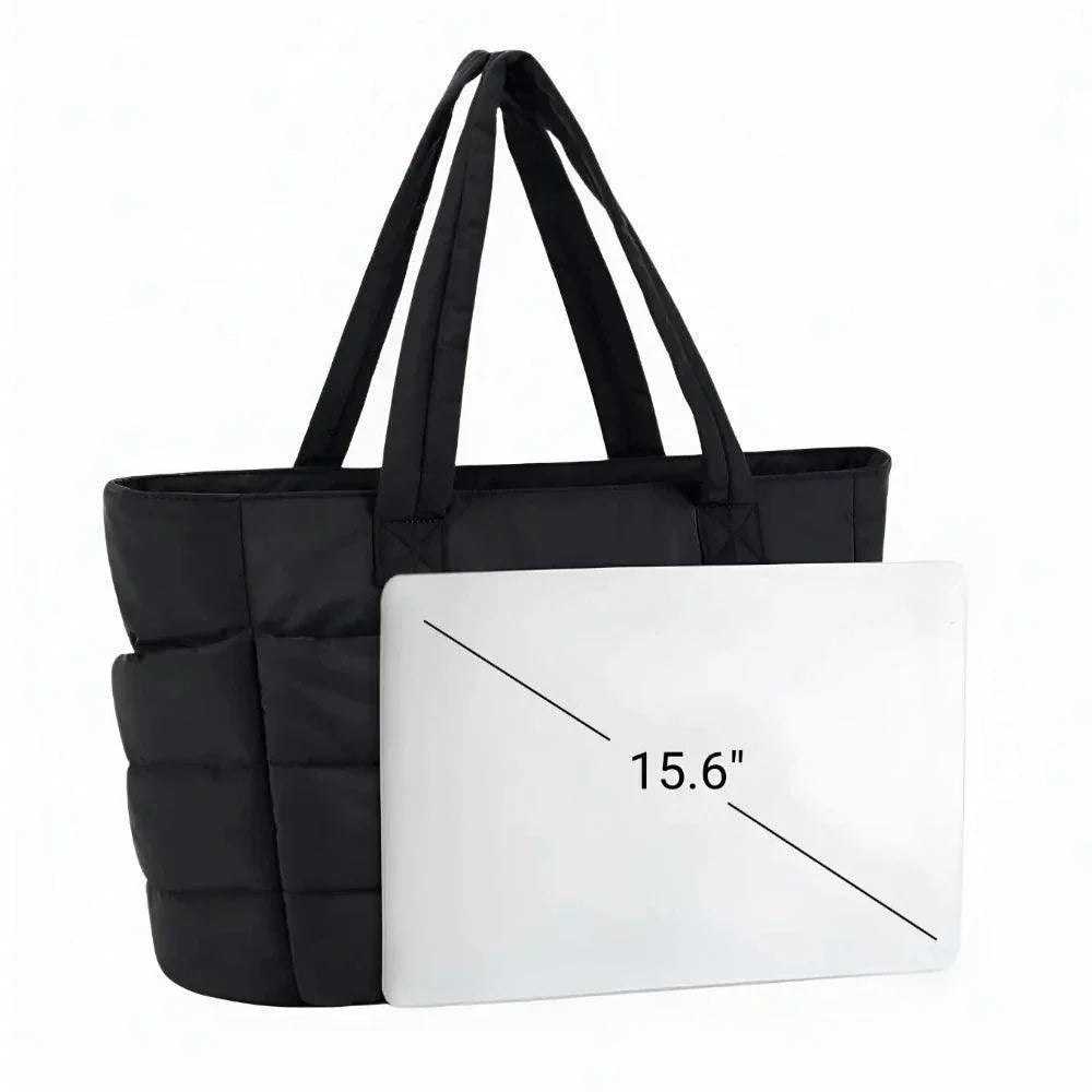 Cloud Puffer Tote Bag – Lightweight Quilted Shoulder Bag for Women