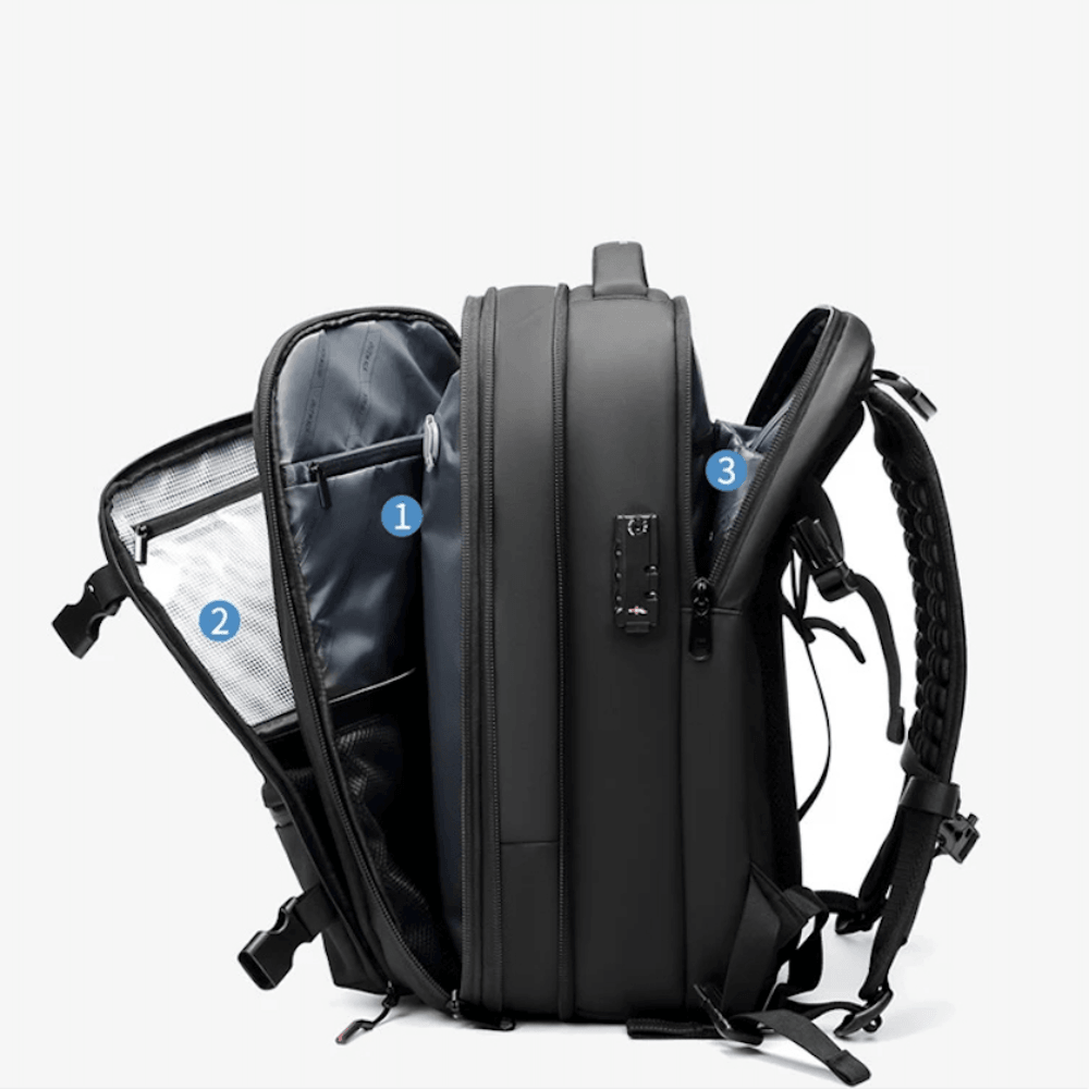 CompriBag – Space-Saving Vacuum Travel Backpack with Expandable Capacity (25L–60L)