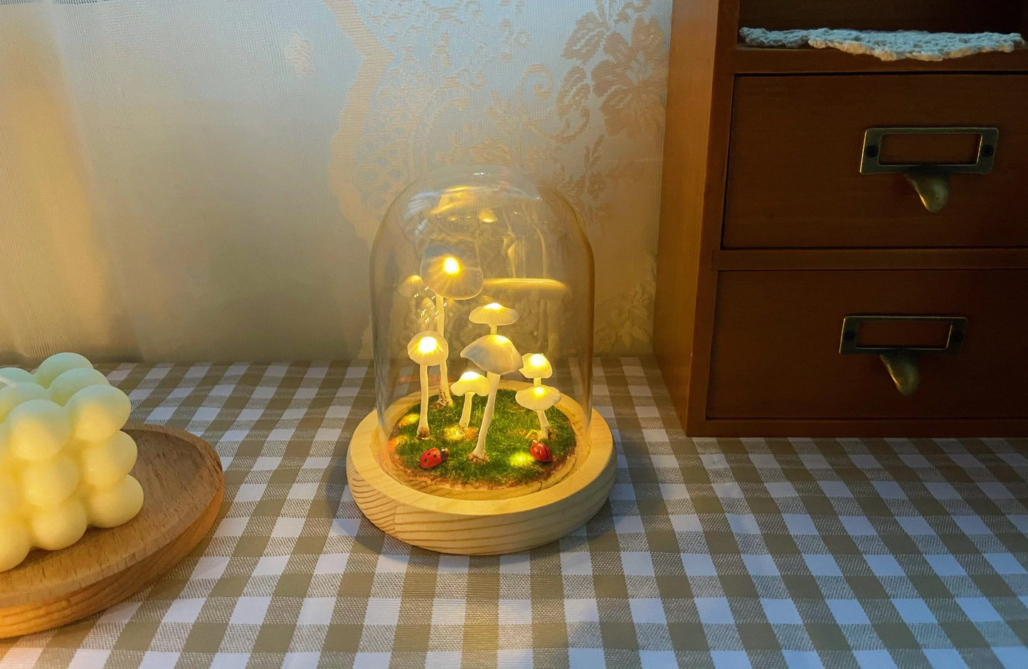 Enchanted Mushroom DIY Glass Lamp Kit – Create Your Own Magical Night Light