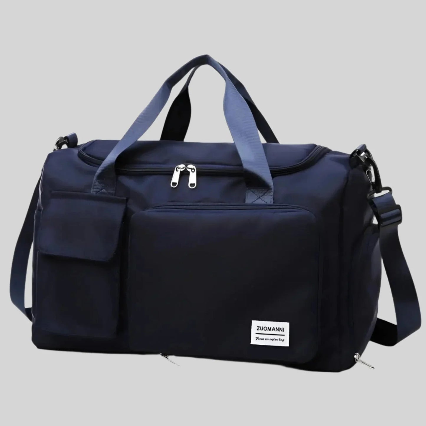 Zuomanni Waterproof Weekend Bag – Spacious Travel & Gym Holdall with Shoe Compartment