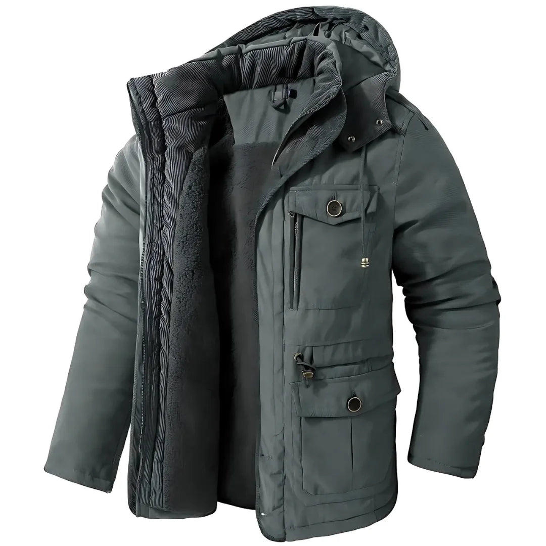Men’s Warm Winter Coat – Wind & Waterproof Outdoor Jacket for Cold Weather Protection