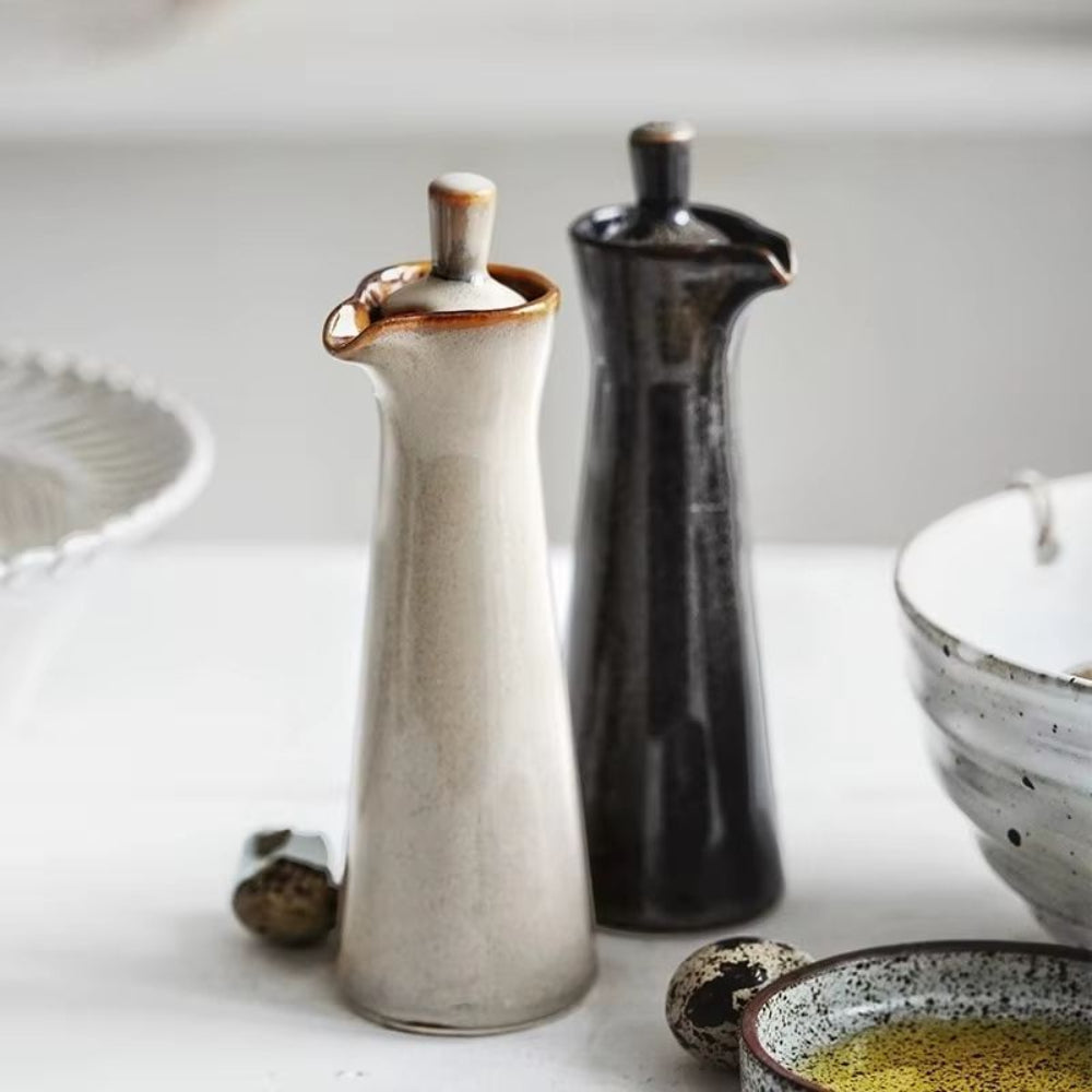 EcoPour – Elegant Drip-Free Glass Oil Dispenser | Stylish & Sustainable Kitchen Accessory