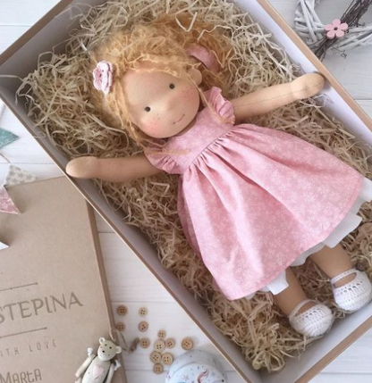 Handmade Waldorf Doll – Imaginative Play Companion | Natural Educational Toy for Children