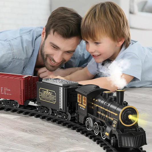 PlayTrain – Classic Steam Train Set for Kids | Imaginative Railway Play