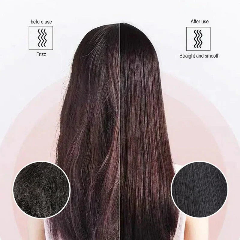Ceramic Hair Straightening Brush – Fast, Safe & Frizz-Free Styling for All Hair Types