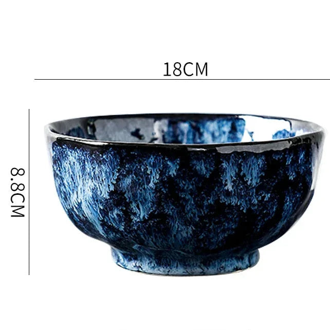 Blue Nebula 10-Piece Dinnerware Set – Elegant & Celestial Dining