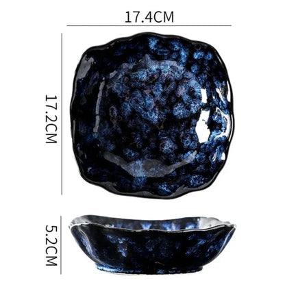 Blue Nebula 10-Piece Dinnerware Set – Elegant & Celestial Dining