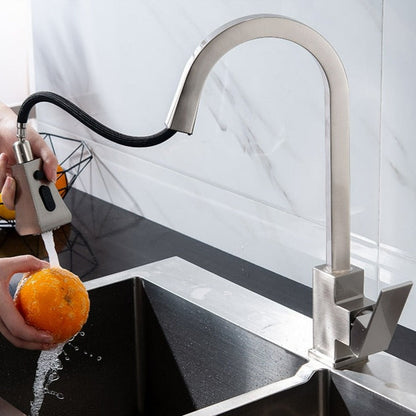 Modern Pull-Out Kitchen Tap – Stylish & Flexible Stainless Steel Mixer Faucet