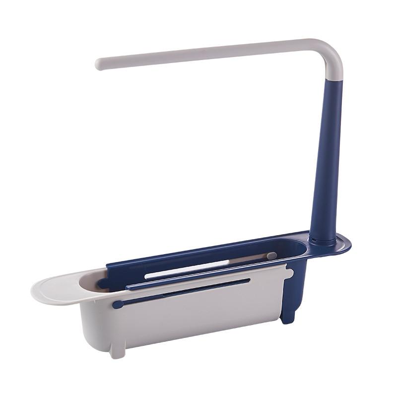 Sink Side Kitchen Organiser with Fast Drainage – Compact Dish Accessory Storage Rack