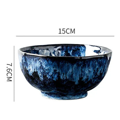 Blue Nebula 10-Piece Dinnerware Set – Elegant & Celestial Dining