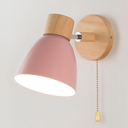 Scandinavian Inspired Wall Light with Easy Pull Switch