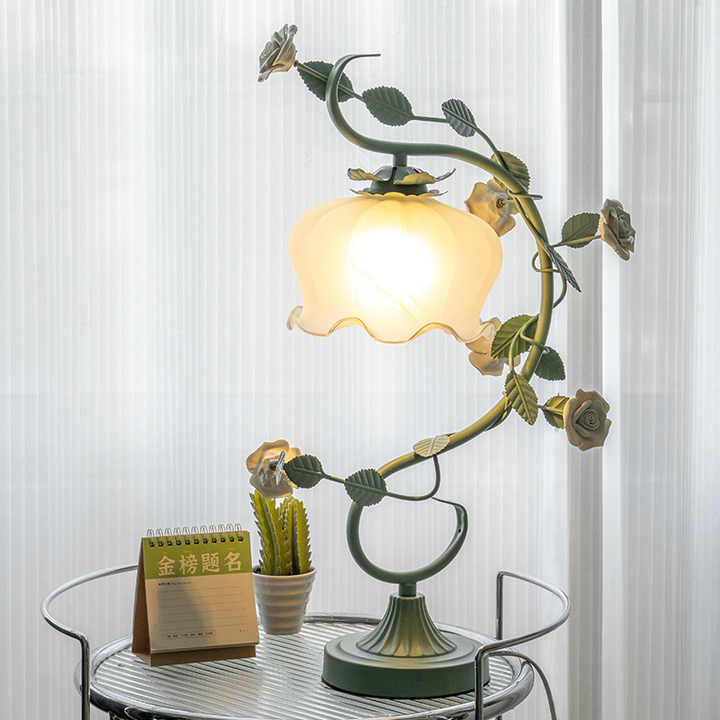 BlossomGlow – Luxurious Rose-Inspired Lamp | Elegant Ambient Lighting