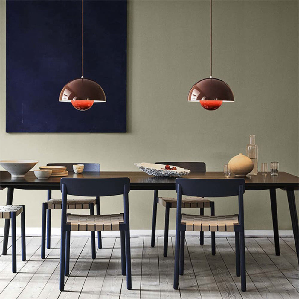 Half-Circle Colourful Chandelier – Modern Scandinavian Ceiling Light for Dining, Living & Office