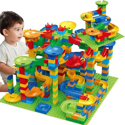 MarbleAdventure Creative Marble Run Set – Educational Building Toy for Kids and Families