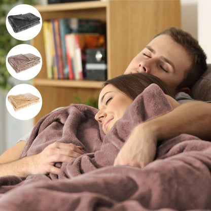 Cordless Electric Heated Blanket | USB Rechargeable Flannel Heating Throw