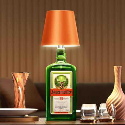 EcoGlow - Stylish LED Bottle Lamp for Sustainable Interior Design