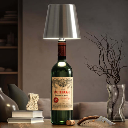 EcoGlow - Stylish LED Bottle Lamp for Sustainable Interior Design