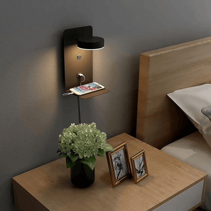 BrightSpot Night Lamp with Charger – 330° Rotating LED Desk Light with USB-C Charging Dock