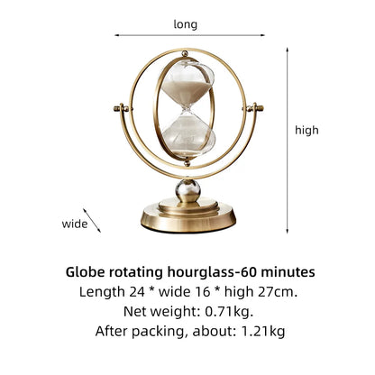 Artivo – Gold Design Hourglass | Luxury Home & Office Sand Timer Decoration