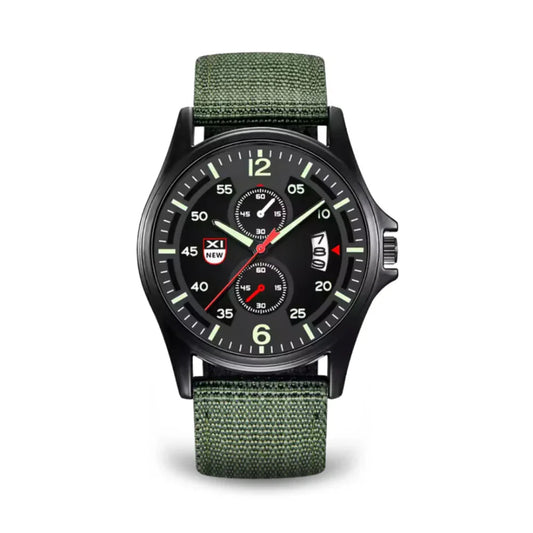 Military Quartz Watch – Lightweight Tactical Nylon Strap Watch for Men