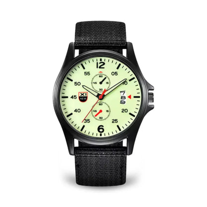 Military Quartz Watch – Lightweight Tactical Nylon Strap Watch for Men