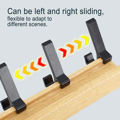 Wall-Mounted Coat Rack with Swivel Hooks – Scandinavian Wooden & Metal Design