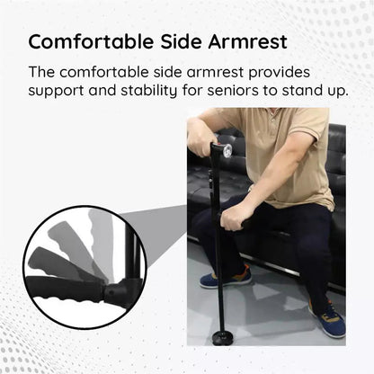 Multi-Functional Foldable LED Walking Cane