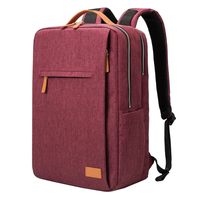 TechPort Laptop Backpack with USB Charging Port – Water-Resistant Design for 15.6-Inch Laptops