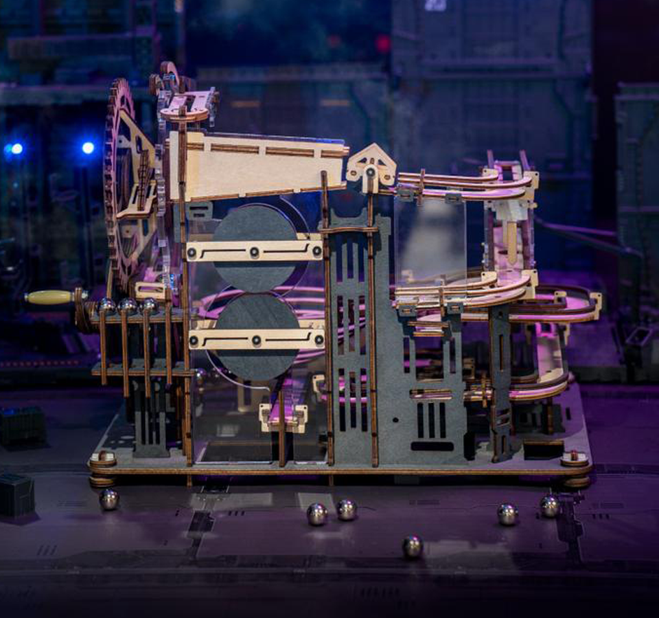 Marble Run Night City 2.0 | Innovative Glow-in-the-Dark Track for Endless Fun