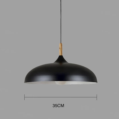 NordicOak Scandinavian Oak Ceiling Light – Modern LED Pendant Lamp