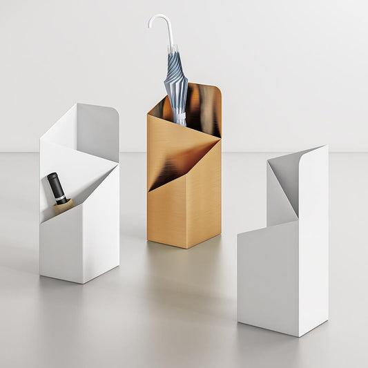 DripFrame Umbrella Stand with Drip Tray – Scandinavian Minimalist Metal Umbrella Holder