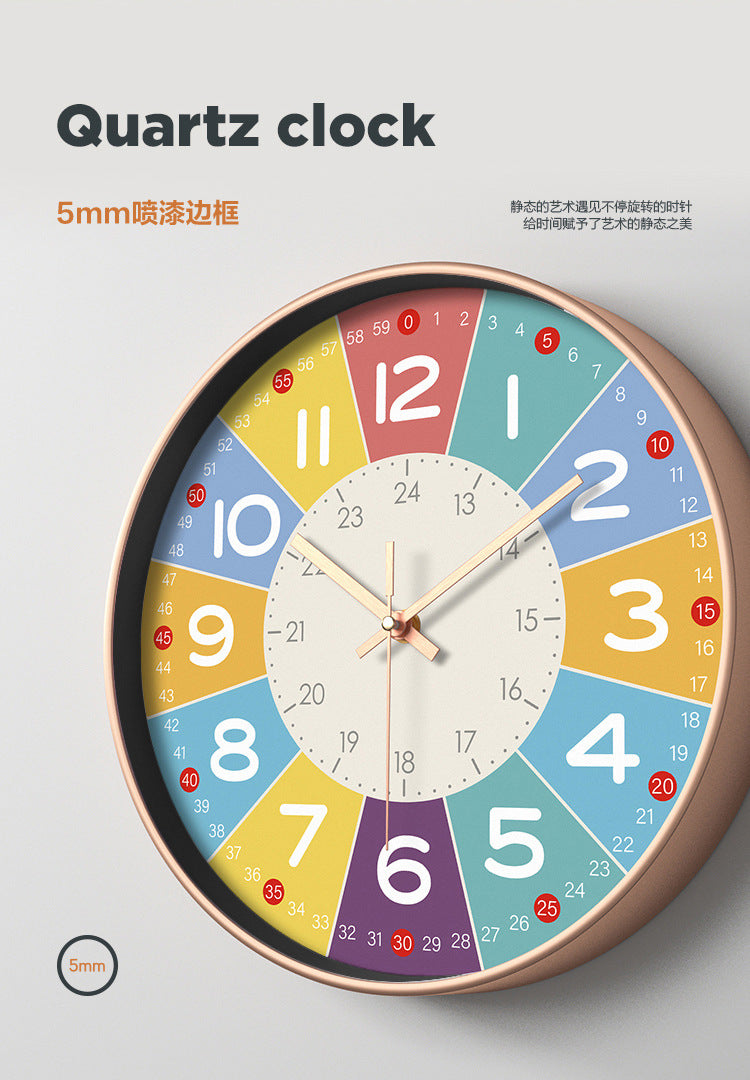 SilentKids – Silent Wall Clock for Children's Rooms
