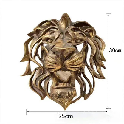 Metal Lion Head Wall Art – Bold & Elegant Metal Wall Décor for Indoors and Outdoors