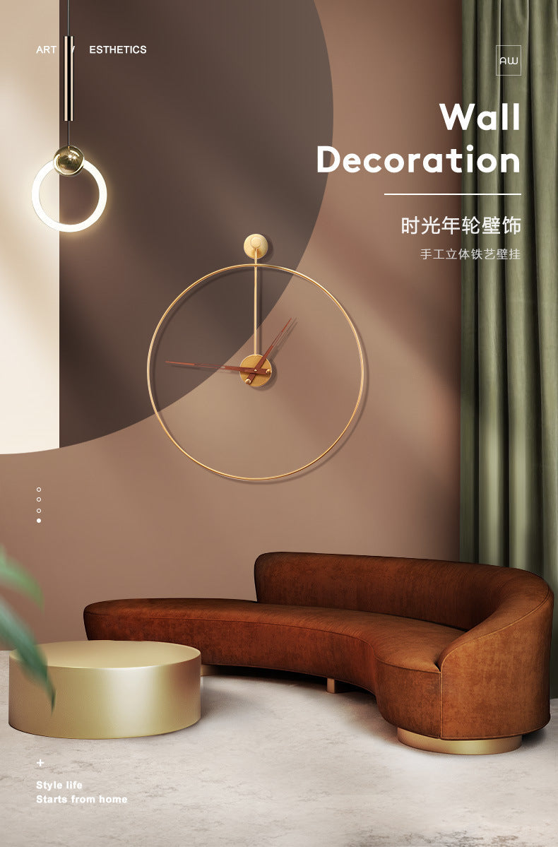Minimalist 16-Inch Wall Clock – Modern Silent Sweep Design