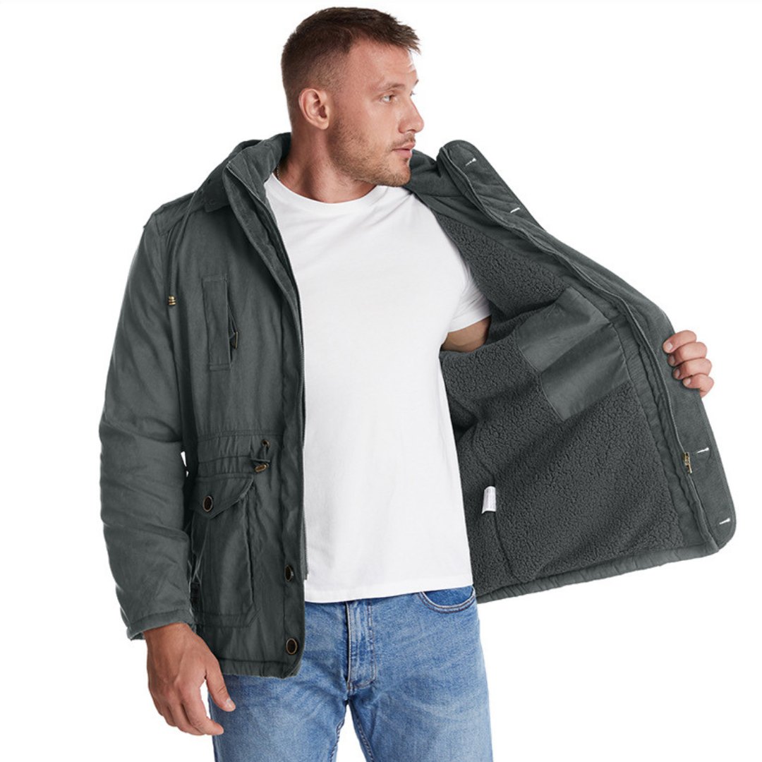 Men’s Warm Winter Coat – Wind & Waterproof Outdoor Jacket for Cold Weather Protection