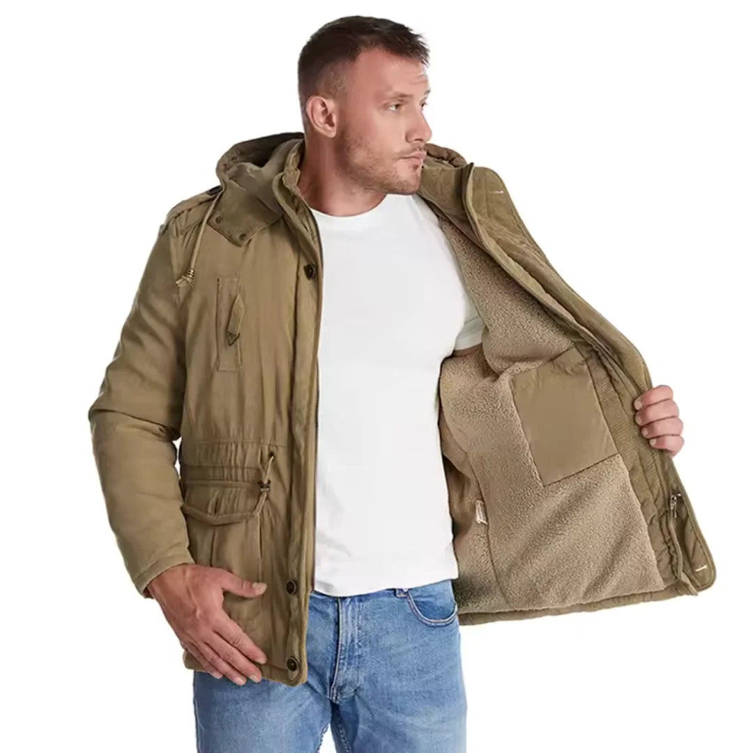 Men’s Warm Winter Coat – Wind & Waterproof Outdoor Jacket for Cold Weather Protection