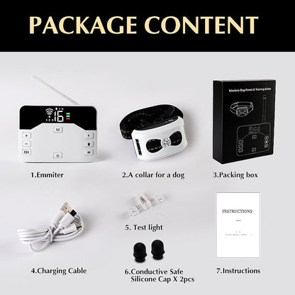 2-in-1 Wireless Dog Fence & Outdoor Training Collar – Waterproof, Rechargeable, 300m Range