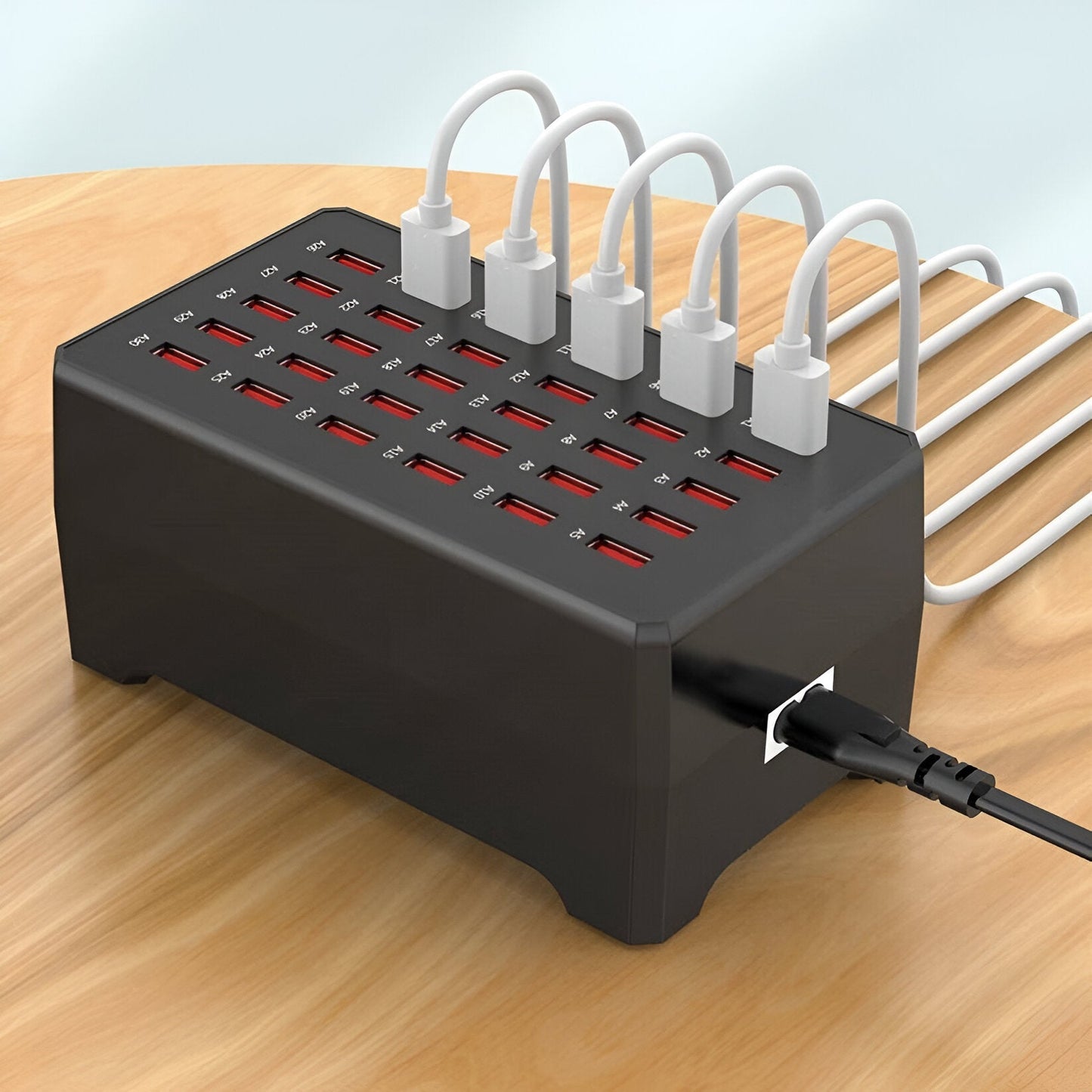 PowerPort Pro – Universal Multi-USB Charging Station with 30 Ports (150W Output)