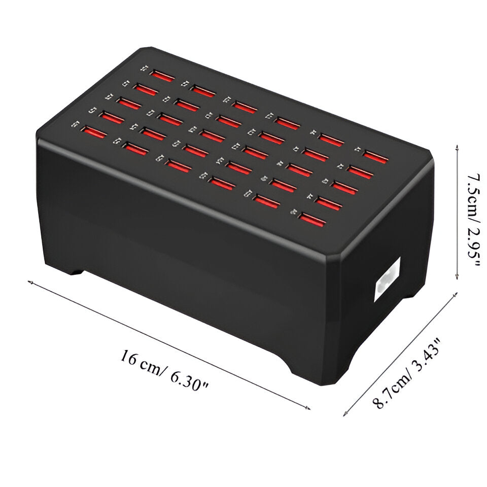 PowerPort Pro – Universal Multi-USB Charging Station with 30 Ports (150W Output)