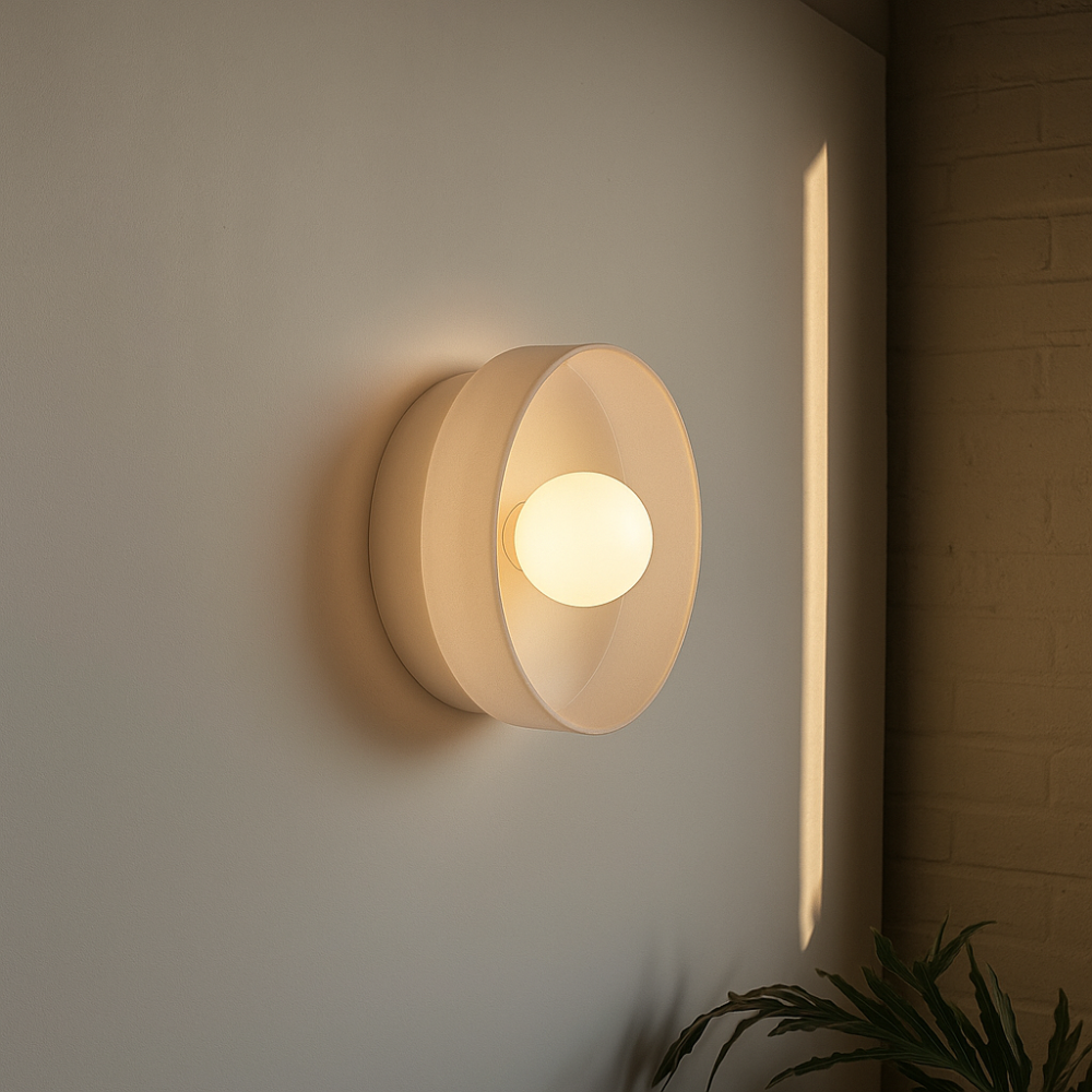 PureGlow Minimalist Glass Ceiling Light – Scandinavian Flush Mount Fixture