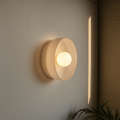 PureGlow Minimalist Glass Ceiling Light – Scandinavian Flush Mount Fixture
