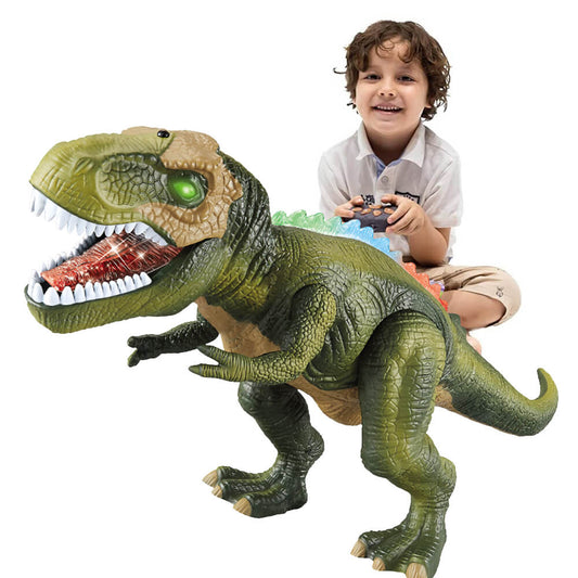 Remote Control T-Rex Dinosaur with LED Lights and Roaring Sound