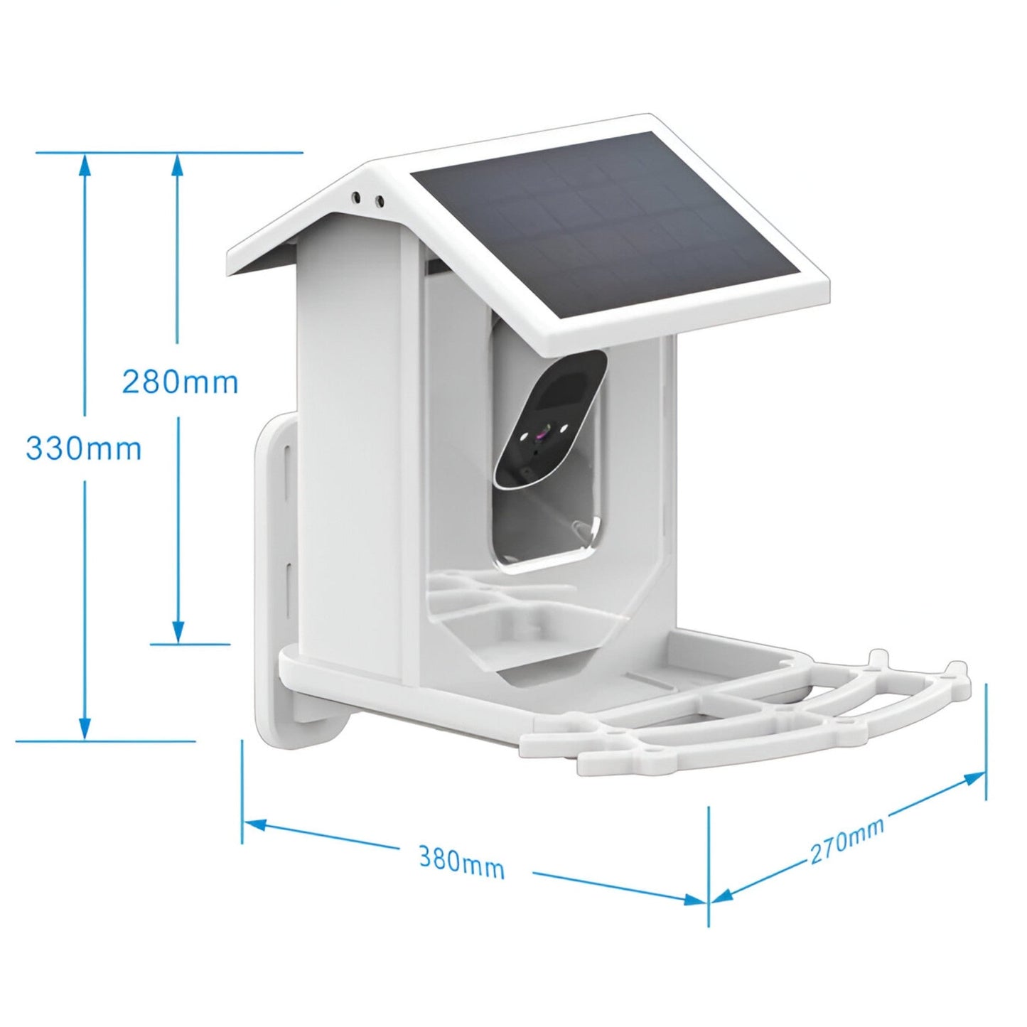 Auxco | Smart Bird Feeder with 1080P HD Camera, AI Bird Recognition & Solar Charging