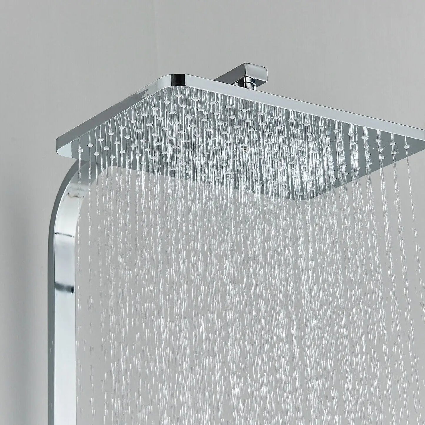 HydraLux Brass Rain Shower Set – 4-in-1 Adjustable Mixer with Luxury Chrome Finish