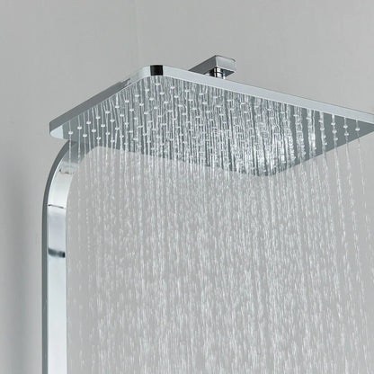 HydraLux Brass Rain Shower Set – 4-in-1 Adjustable Mixer with Luxury Chrome Finish