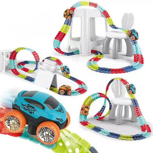FlexiTrack | Flexible Glow-in-the-Dark Racetrack Set for Kids