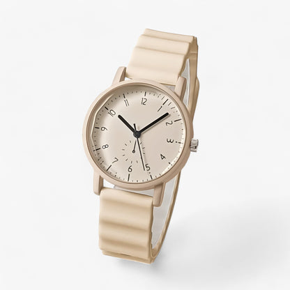 Mina Jelly Watch – Colourful Quartz Watch with Elegant Silicone Wave Strap